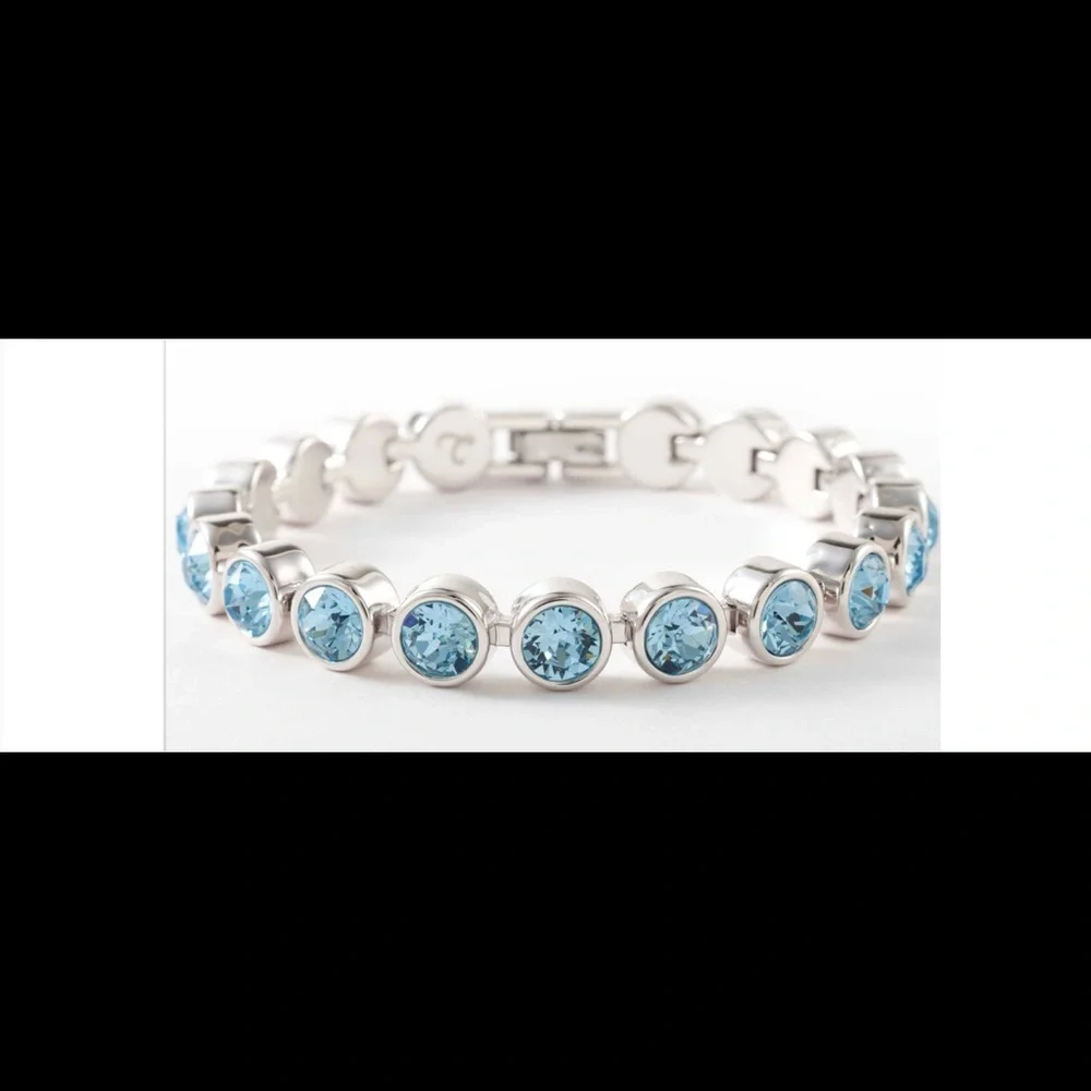 Aquamarine ice bracelet Touchstone Crystal by Swarovski BNIB
